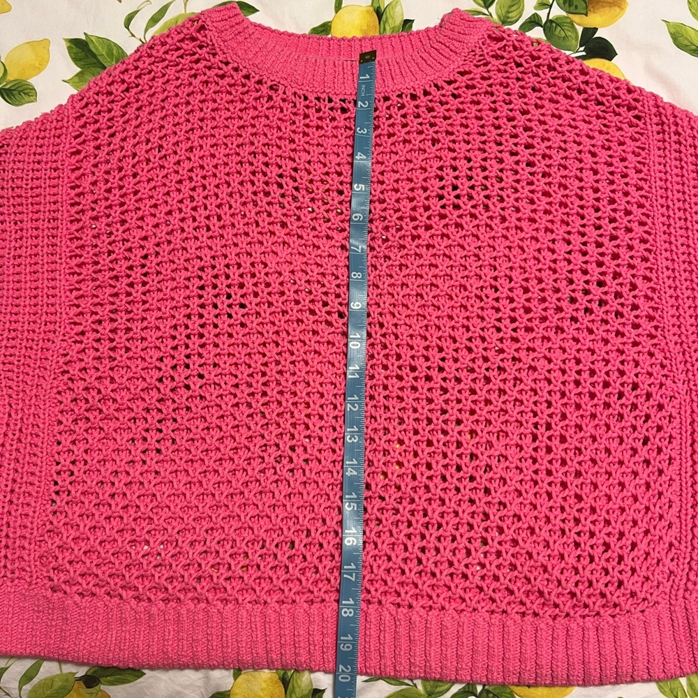 Aqua Women's Knit Sweater in Bright Pink